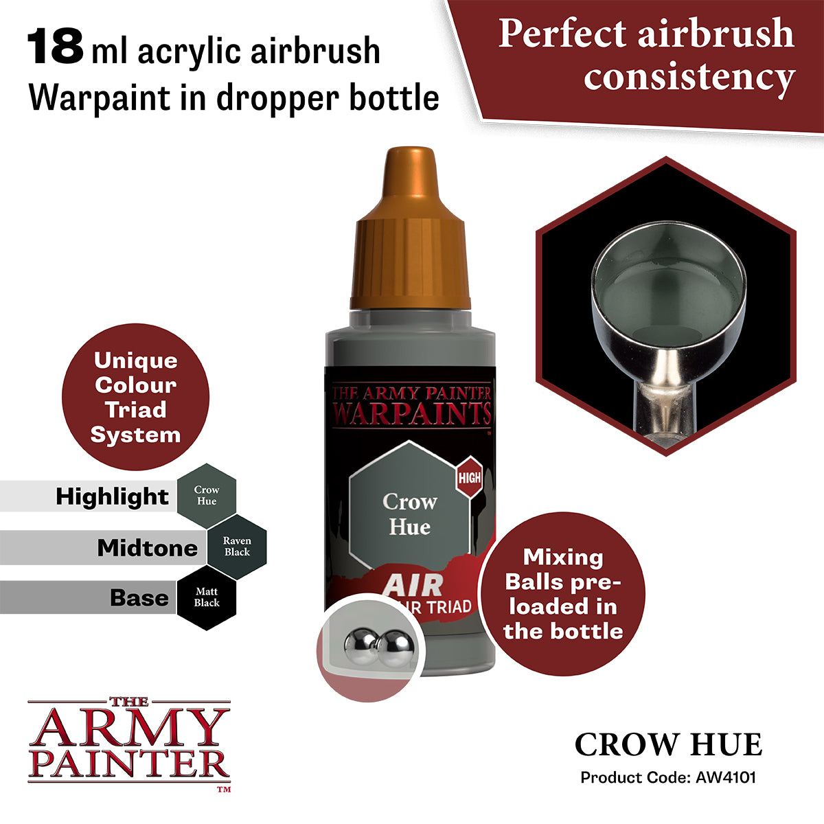 Army Painter Air Crow Hue | 5713799410183