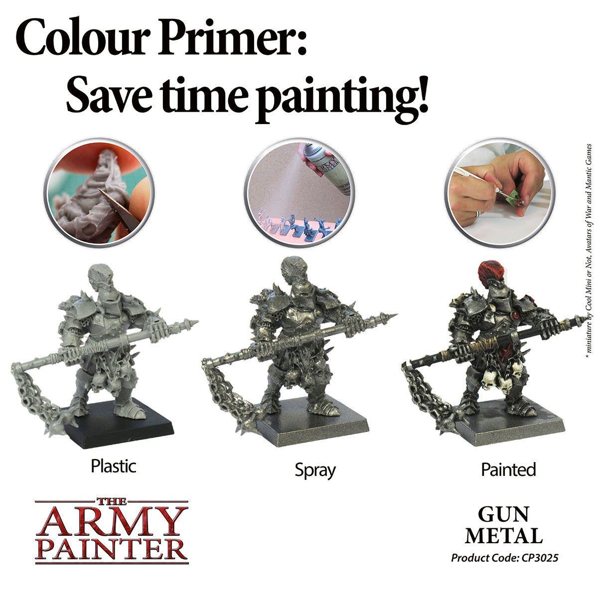 Army Painter Colour Primer - Gun Metal | 5713799302518