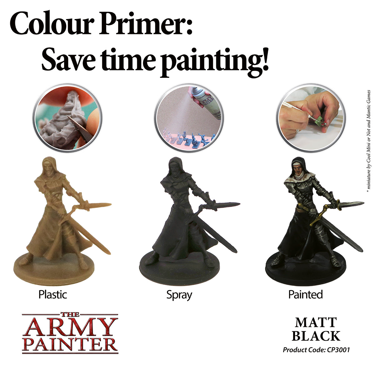 Army Painter Base Primer - Matt Black | 5713799300118