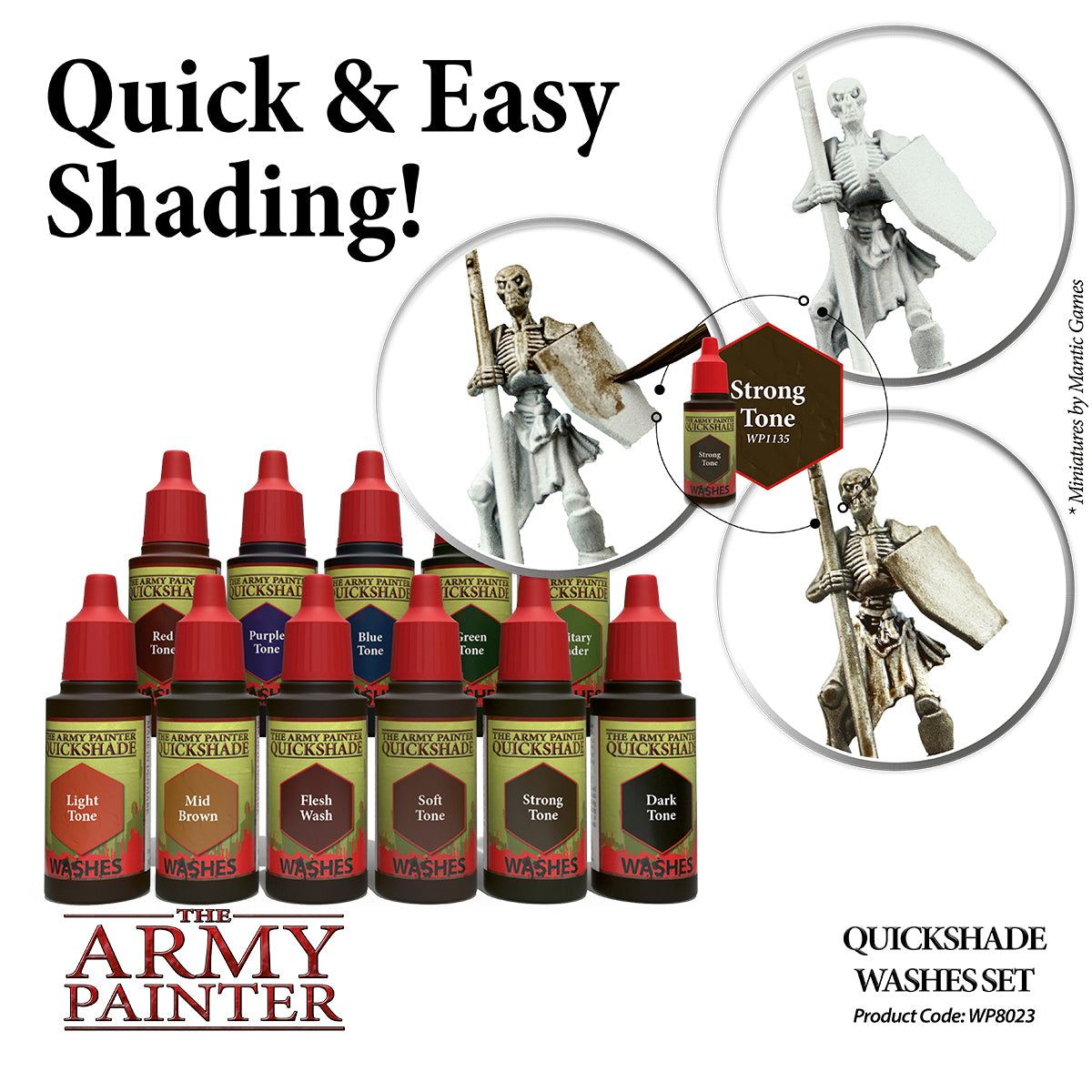 Army Painter Warpaints Washes Paint Set | 5713799802308