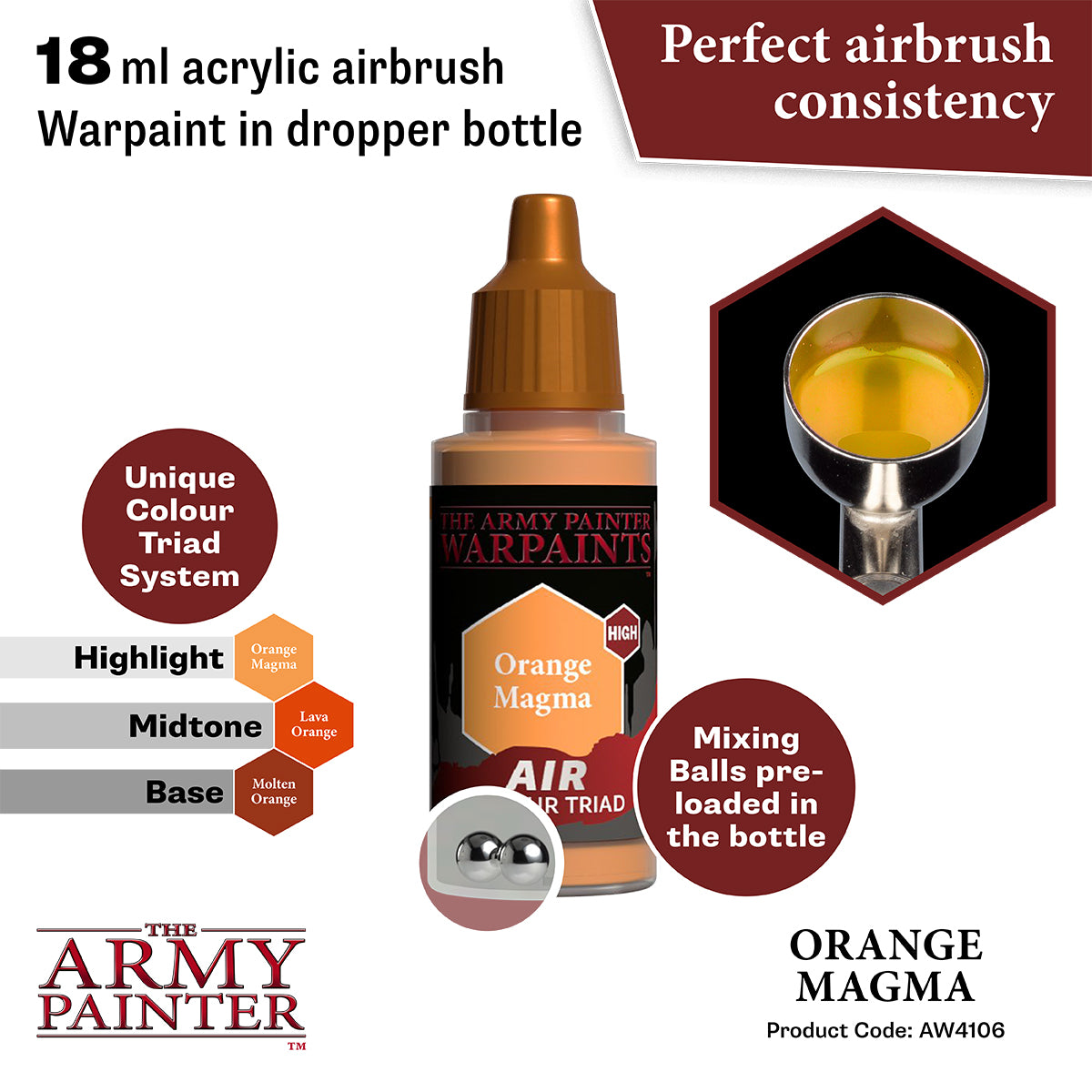 Army Painter Air Orange Magma | 5713799410688