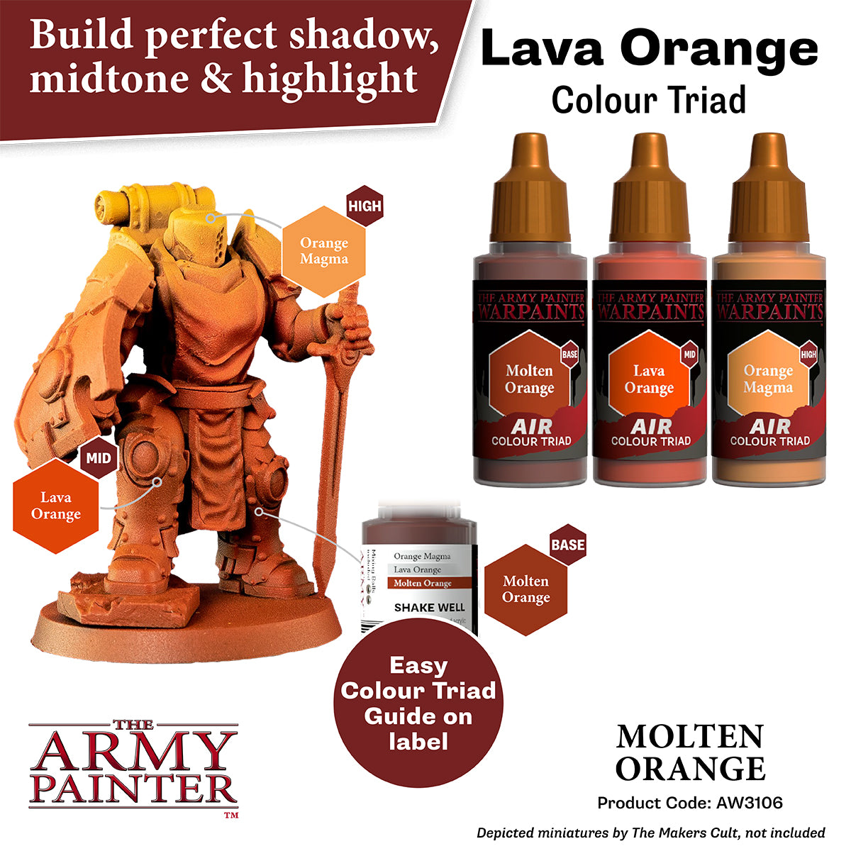 Army Painter Air Molten Orange | 5713799310681