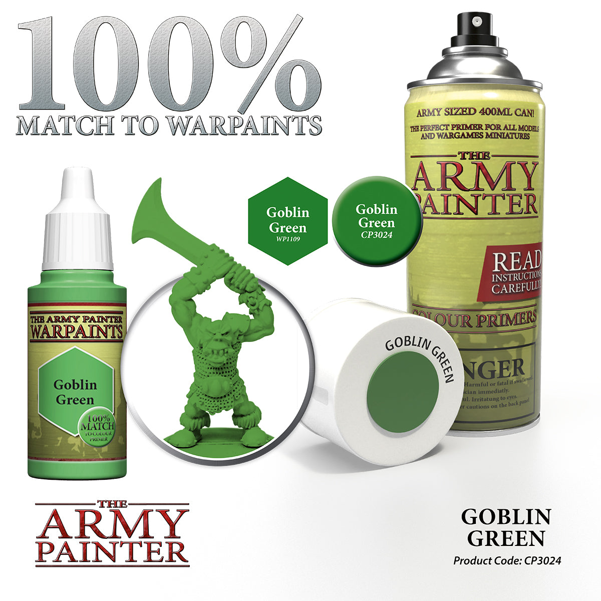 Army Painter Colour Primer - Goblin Green | 2530241111114
