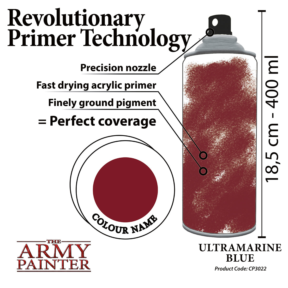 Army Painter Colour Primer - Ultramarine Blue | 2530221111110