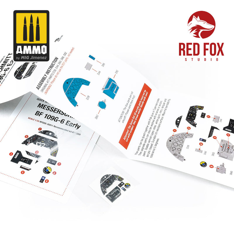 Red Fox Studio 1/35 Messerschmitt Bf 109G-6 (for Border kit) | 5999571353309