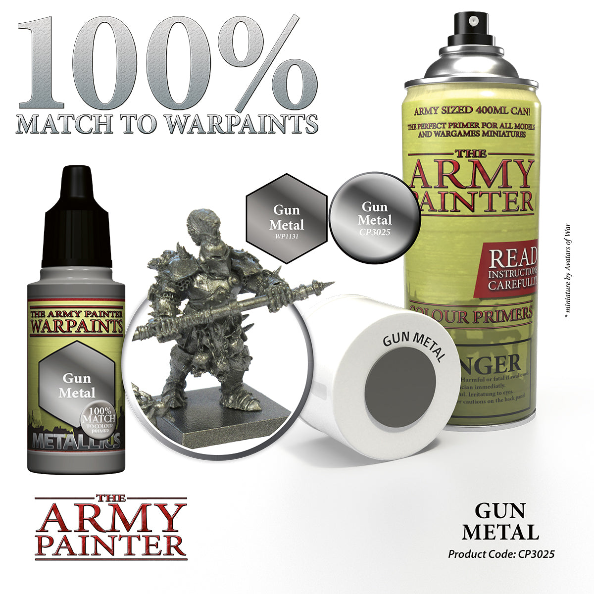 Army Painter Colour Primer - Gun Metal | 5713799302518