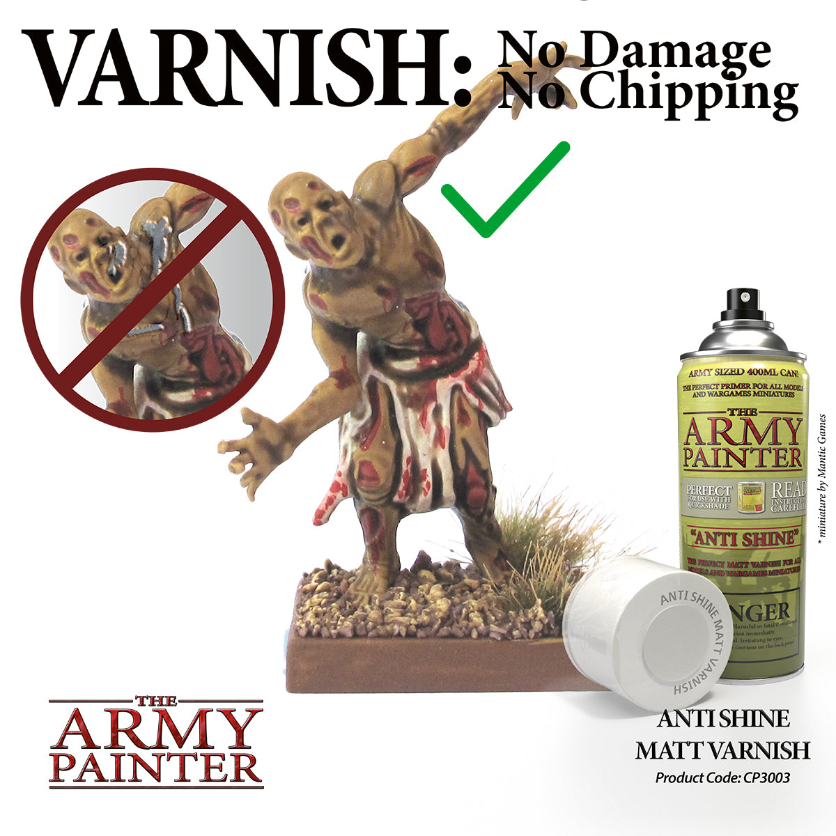 Army Painter Base Primer - Anti-Shine, Matt Varnish | 5713799300316