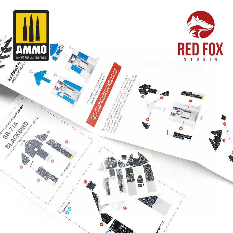 Red Fox Studio 1/48 SR-71A Blackbird(for Revell kit) | 5999571351695