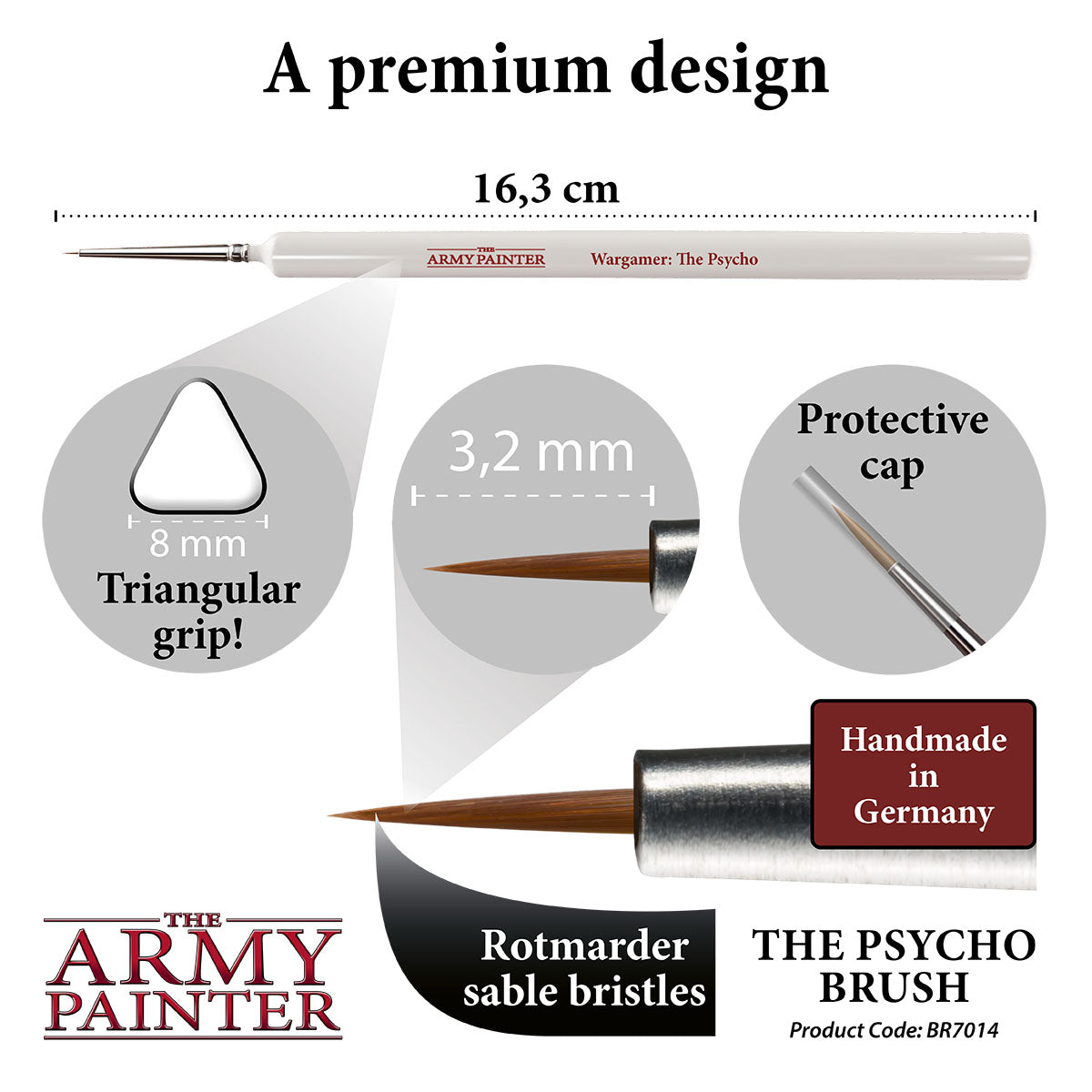 Army Painter Wargamer Brush - The Psycho | 5713799701403