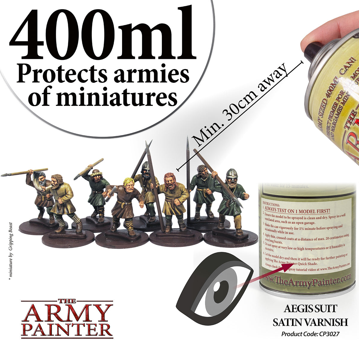 Army Painter Base Primer - Aegis Suit, Satin Varnish | 2530271111115