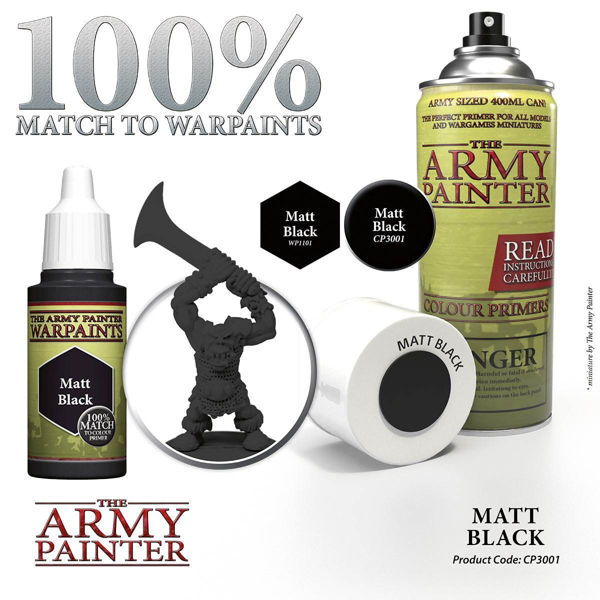 Army Painter Base Primer - Matt Black | 5713799300118