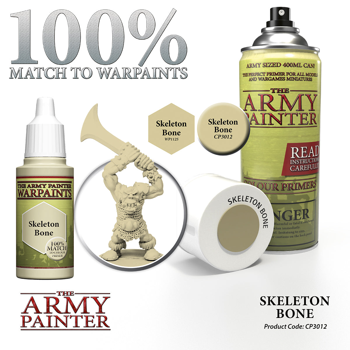 Army Painter Colour Primer - Skeleton Bone | 2540101130124