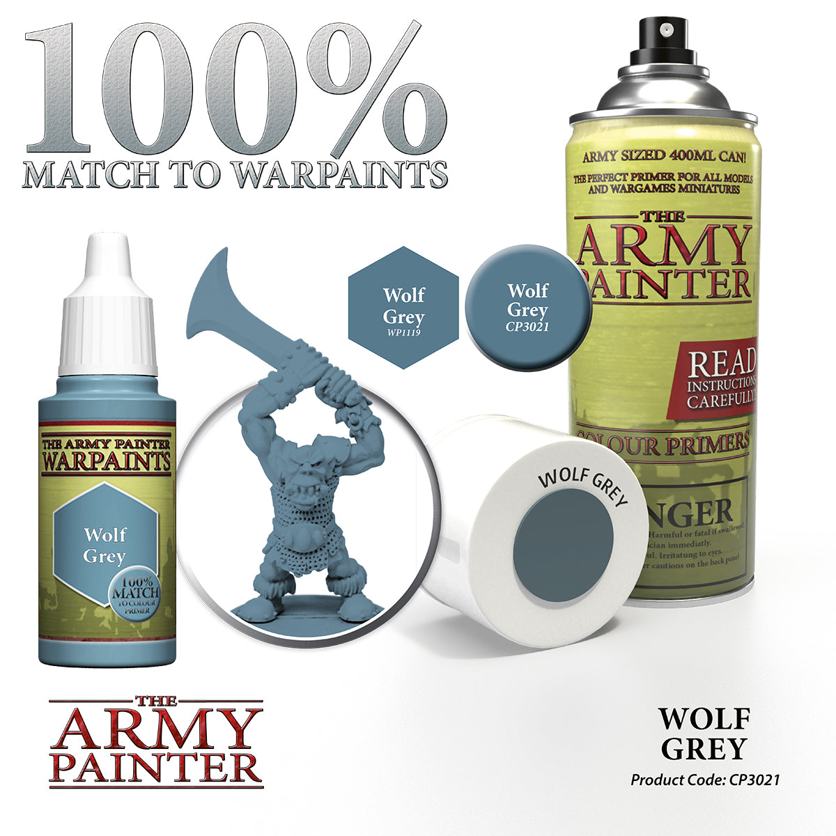 Army Painter Colour Primer - Wolf Grey | 5713799302112