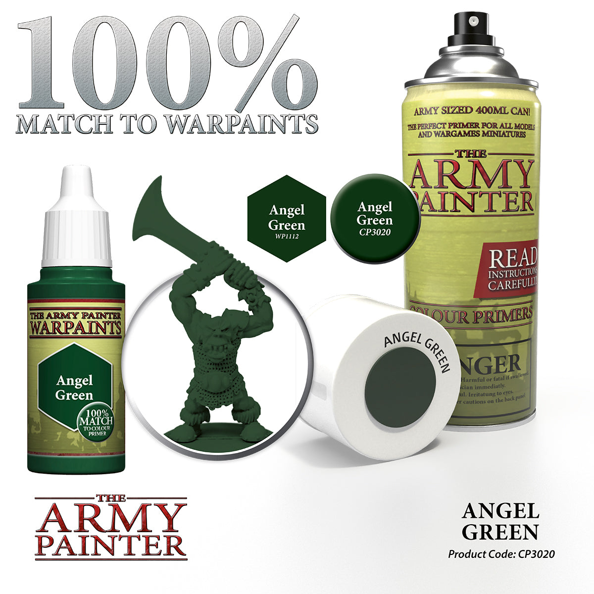 Army Painter Colour Primer - Angel Green | 5713799302013