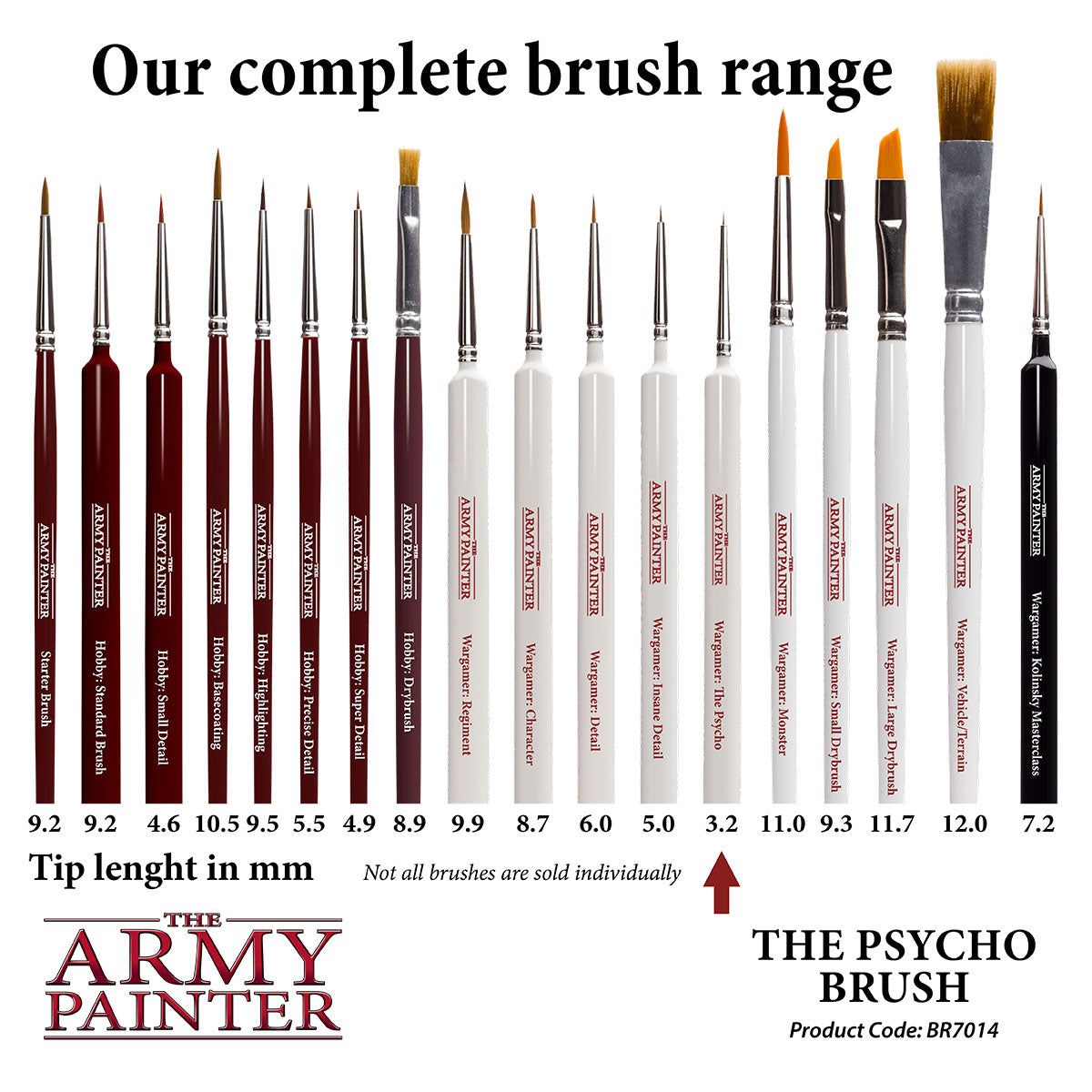 Army Painter Wargamer Brush - The Psycho | 5713799701403