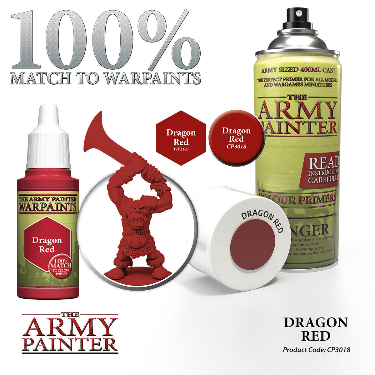 Army Painter Colour Primer - Dragon Red | 2530181111113