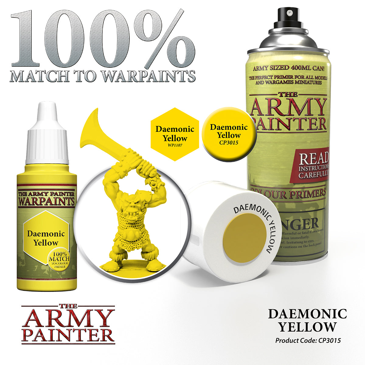 Army Painter Colour Primer - Daemonic Yellow | 2530151111112