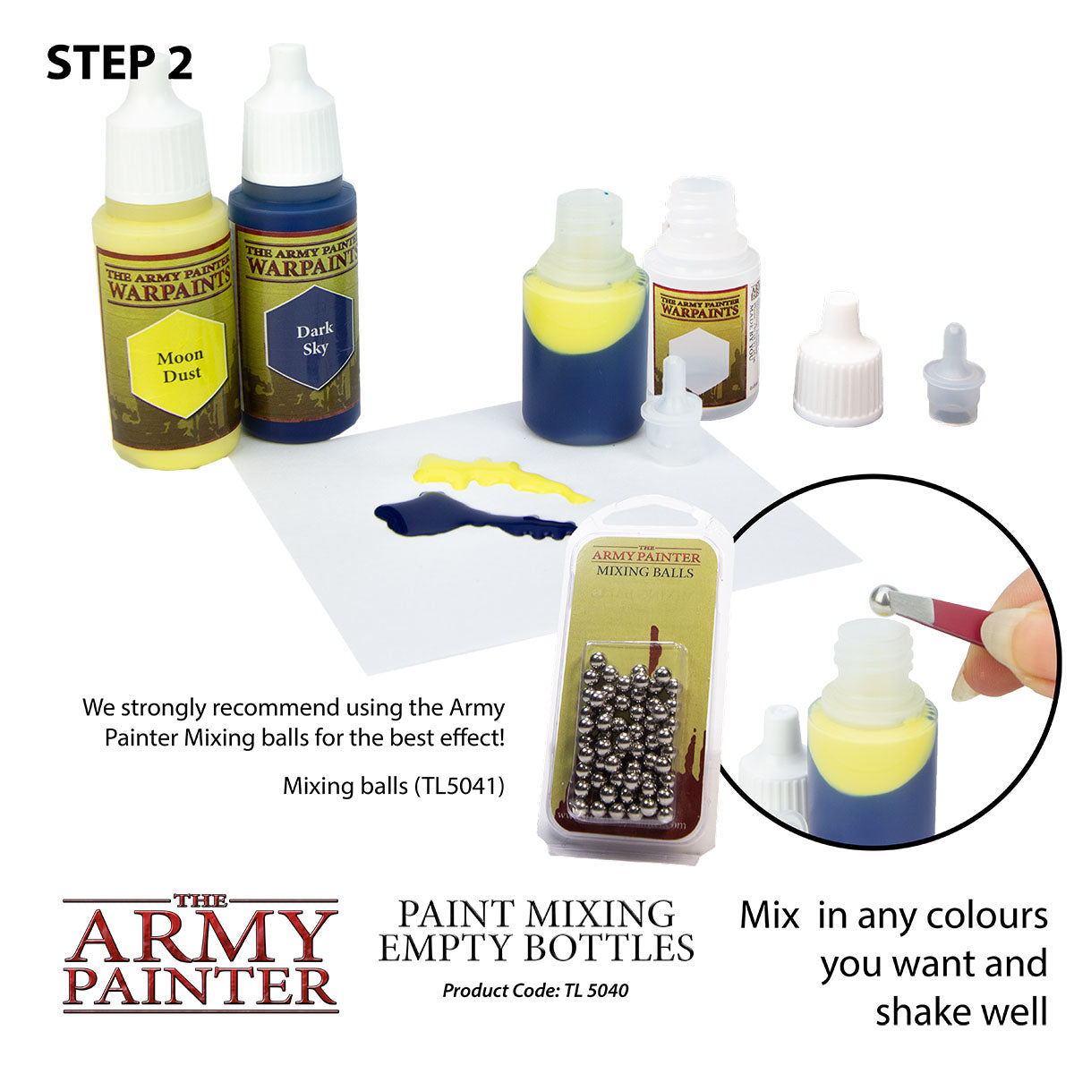 Army Painter Paint Mixing Empty Bottles | 5713799504004