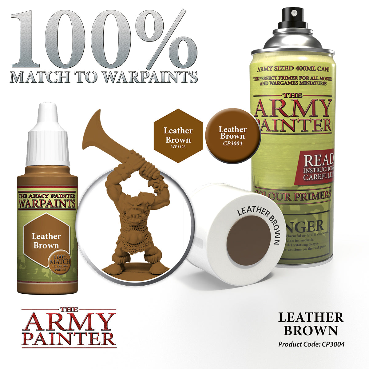 Army Painter Colour Primer - Leather Brown | 5713799300415
