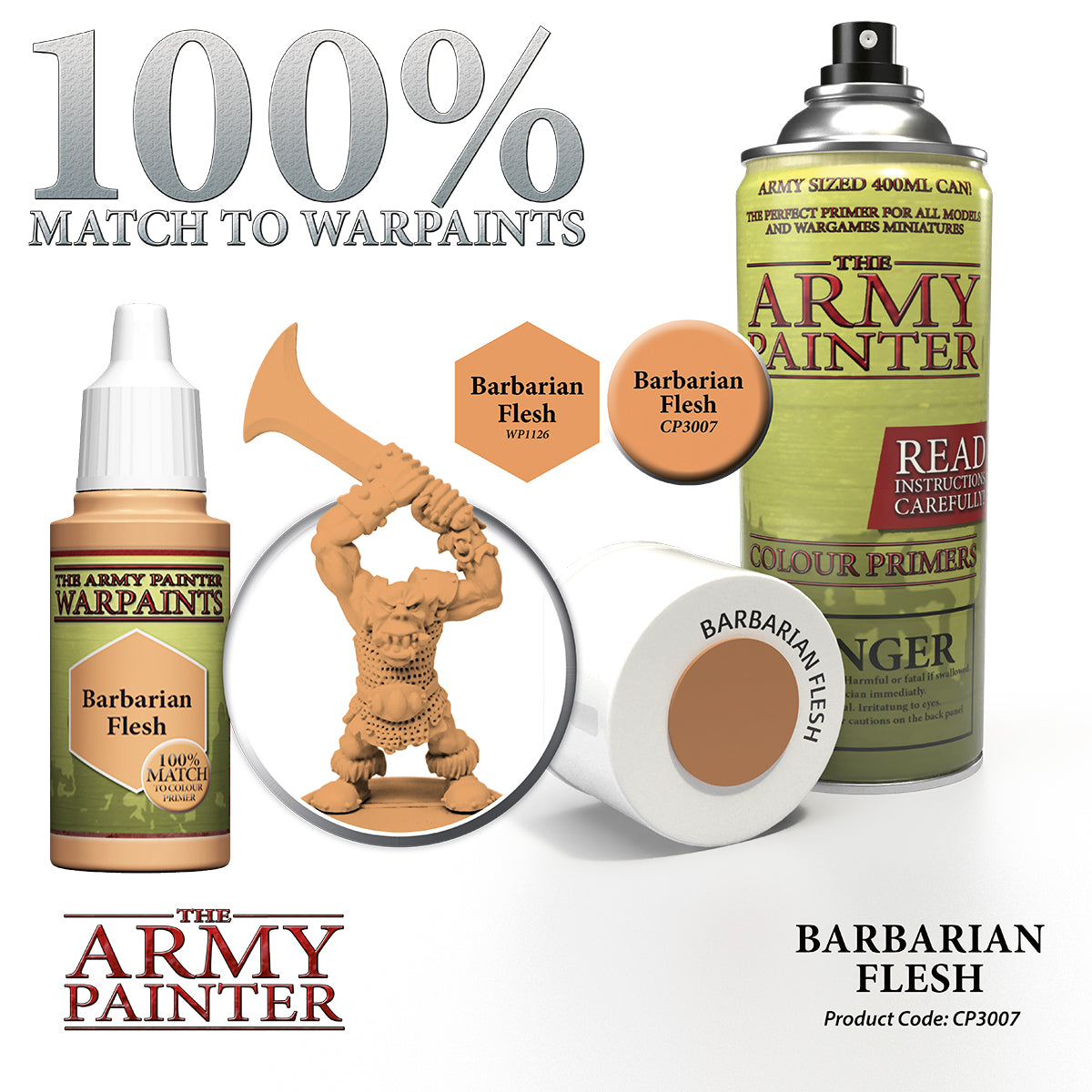 Army Painter Colour Primer - Barbarian Flesh | 2540101130070