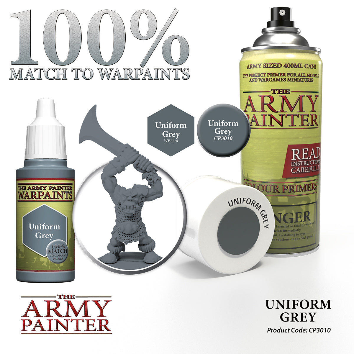 Army Painter Colour Primer - Uniform Grey | 2540101130100