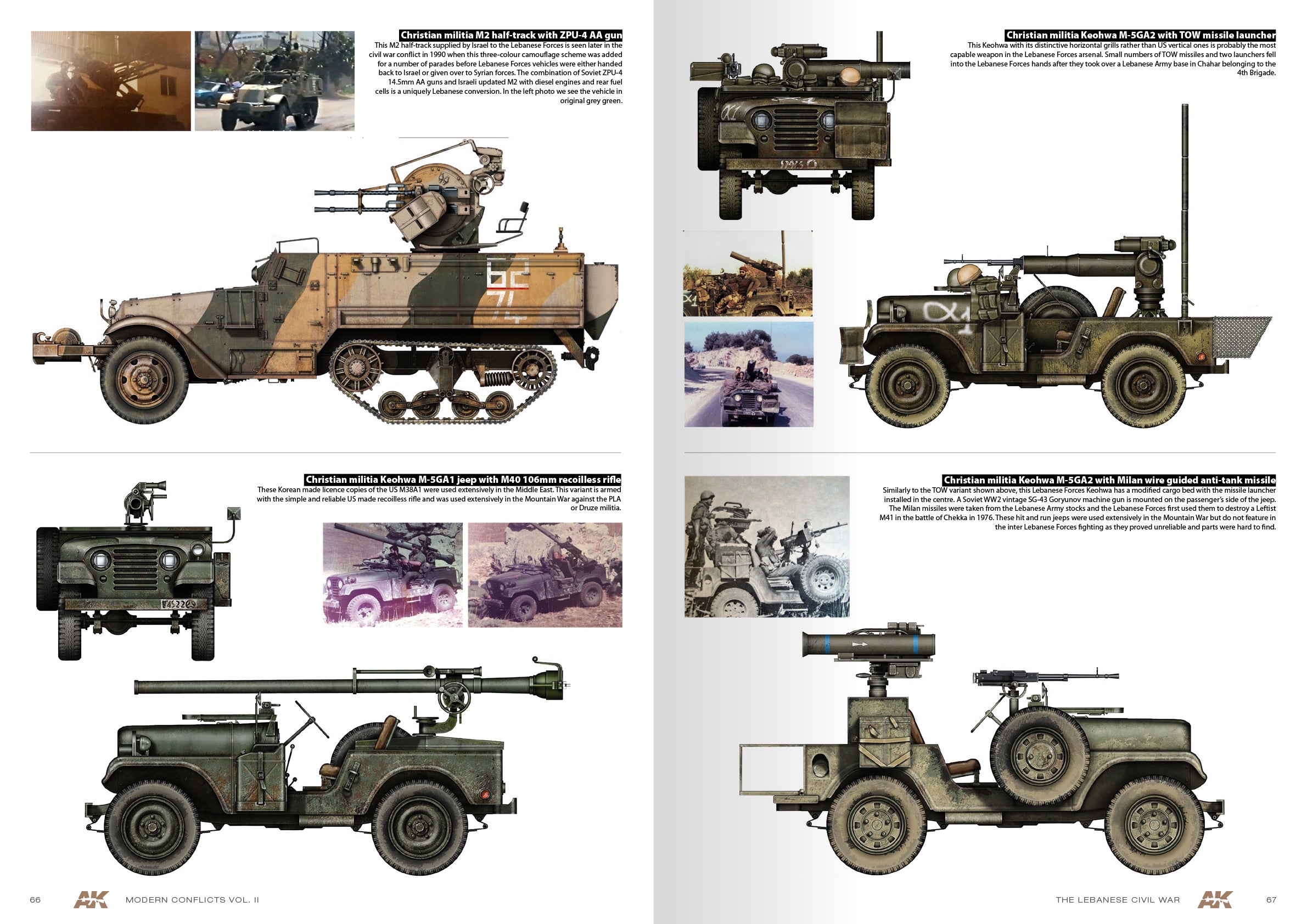 AK Interactive Wars in Lebanon Vol.2 - Modern Conflicts Profile Guide Vol.II