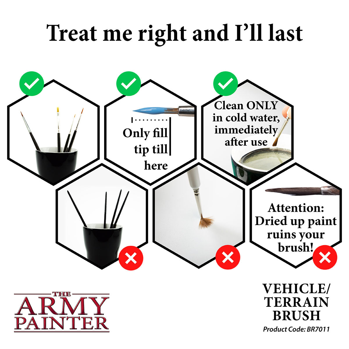 Army Painter Wargamer Brush - Vehicle / Terrain | 5713799701106