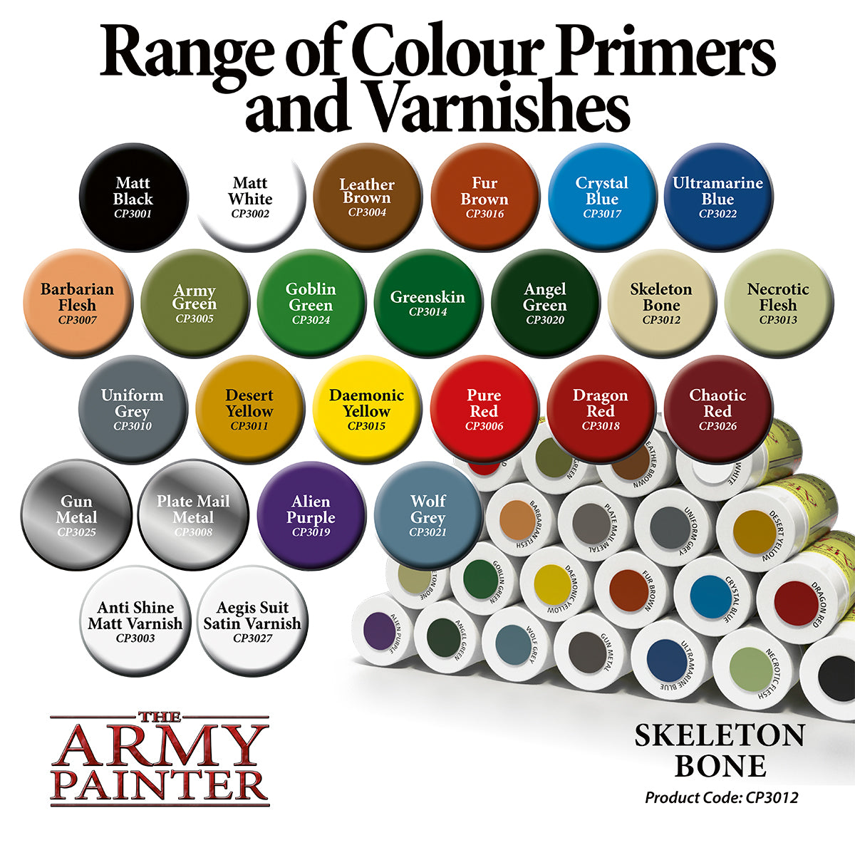 Army Painter Colour Primer - Skeleton Bone | 2540101130124