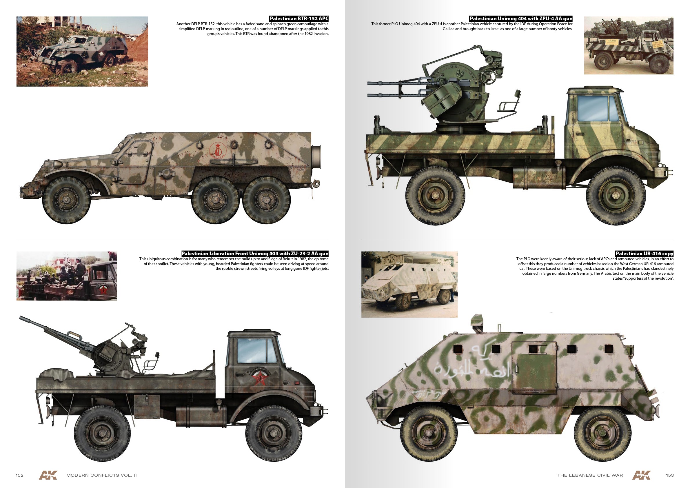 AK Interactive Wars in Lebanon Vol.2 - Modern Conflicts Profile Guide Vol.II
