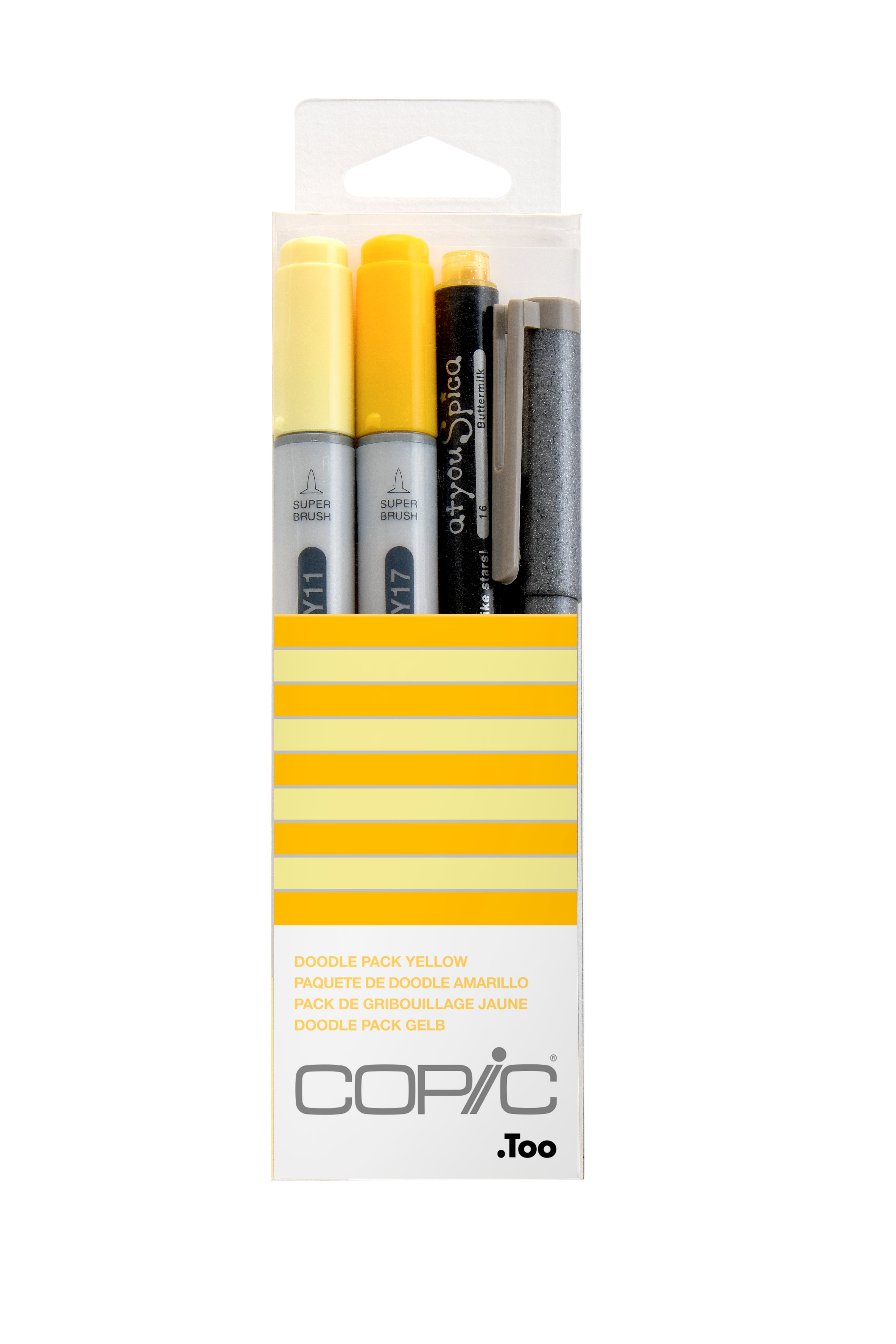 Copic Ciao Marker 4pc Doodle Kit, Yellow | 4511338053843