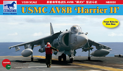 Bronco Models 1/350 USMC AV8B Harrier II Aircraft Model Kit | 4544032698522