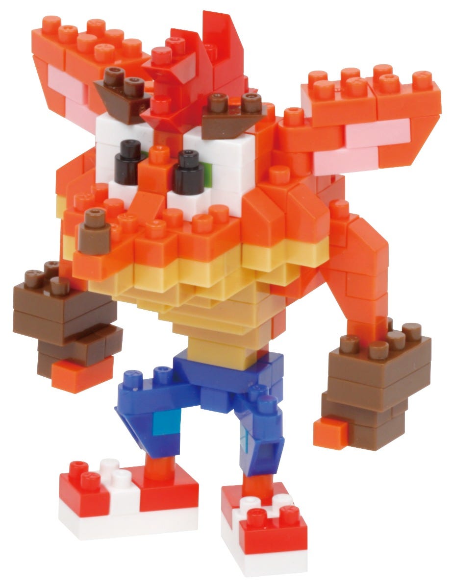 Nanoblock Character Collection Series, Crash Bandicoot 'Crash Bandicoot' | 4972825218648