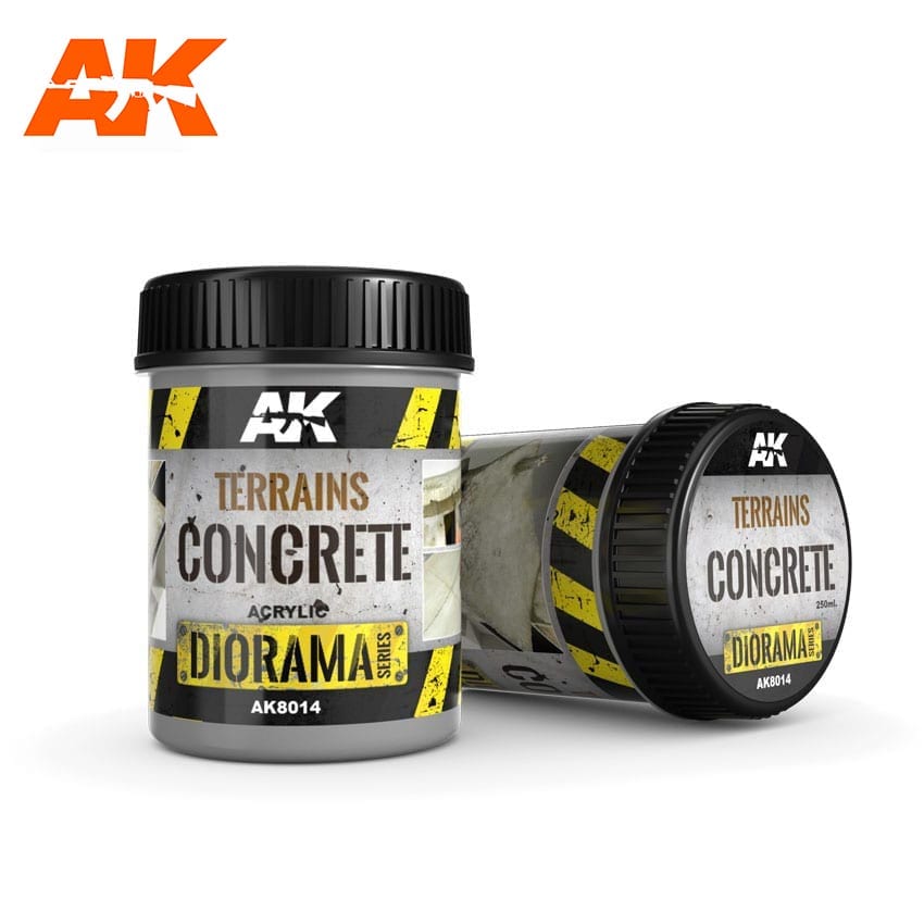 AK Interactive Terrains Concrete - 250ml (Acrylic) | 8436564920966