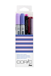 Copic Ciao Marker 4pc Doodle Kit, Purple | 4511338053881