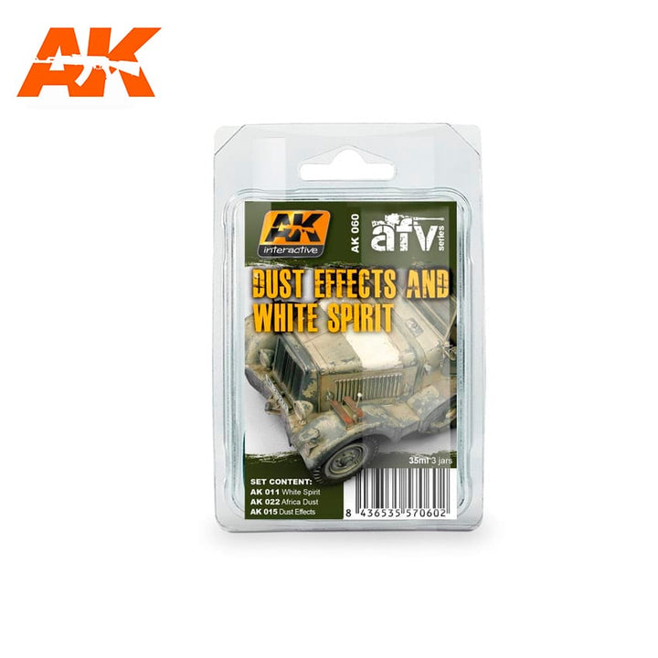 AK Interactive Dust Effects And White Spirit Set | 8436535570602