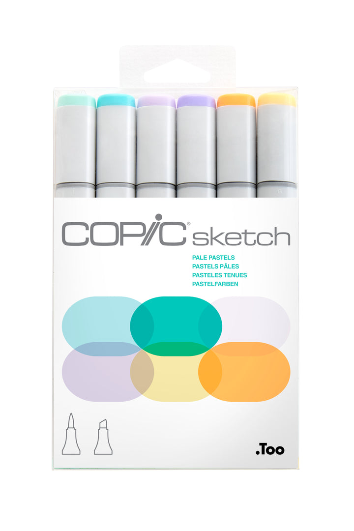 Copic Sketch Marker Pale Pastels 6Pc Set | 4511338052686