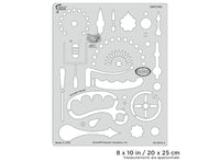 IWATA Artool Steampunk FX Switches Freehand Airbrush Template by Craig Fraser | 758240150633