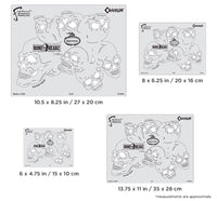 IWATA Artool Bone Headz CraniumFreehand Airbrush Template by Mike Lavallee | 758240003205
