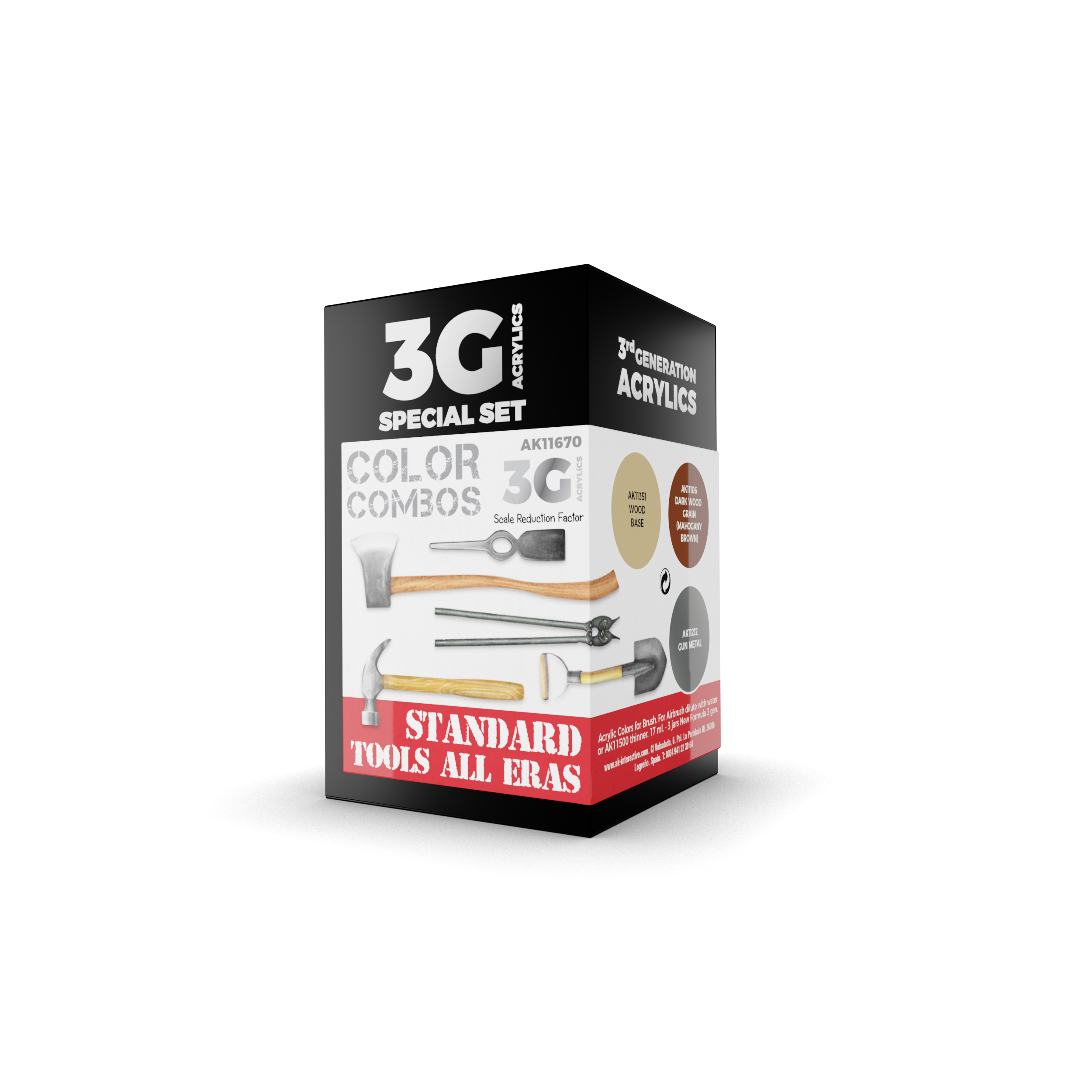 AK Interactive 3G Standard Tools All Eras Combo | 8435568311442