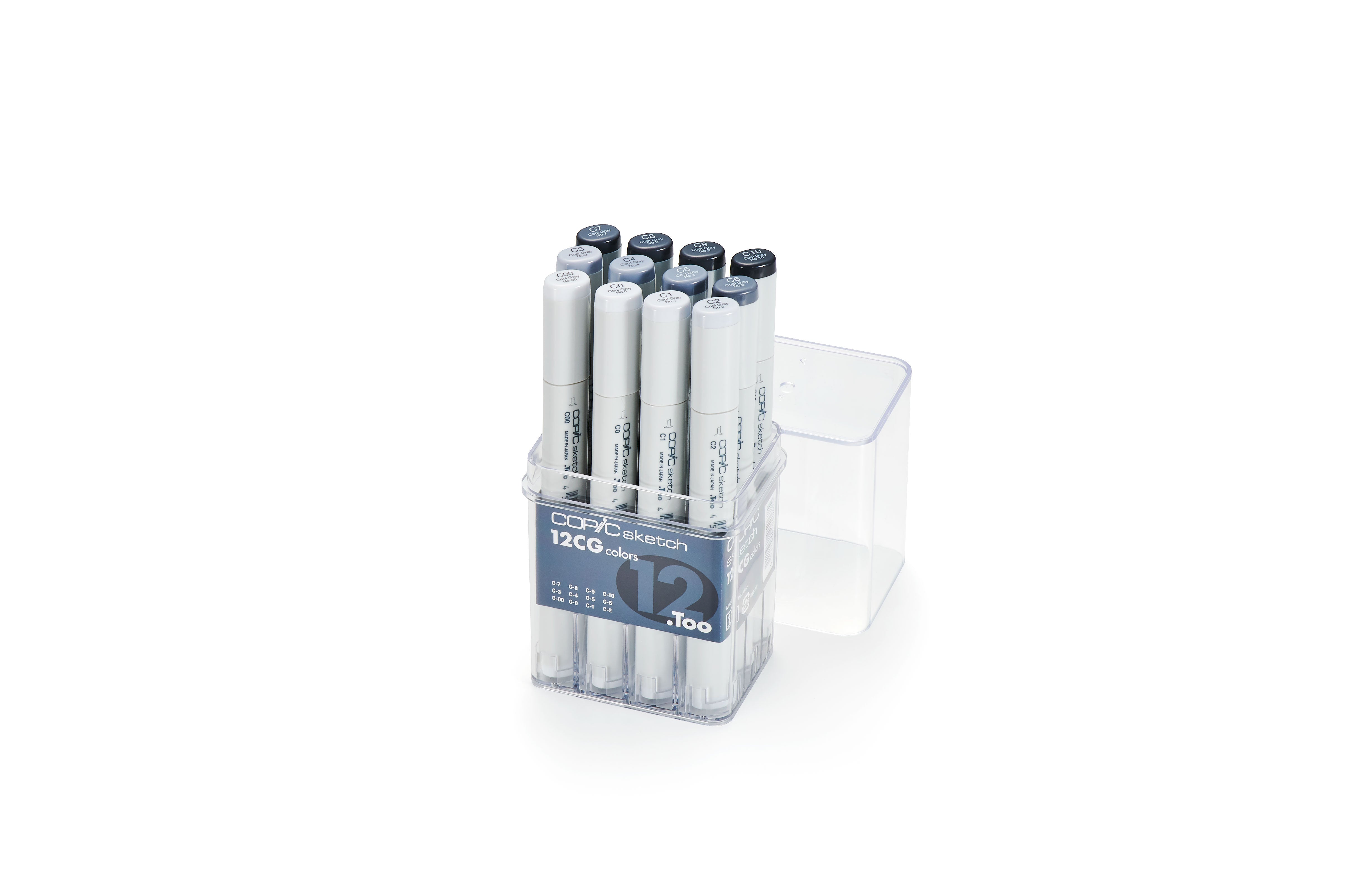 Copic Sketch Marker 12Pc Cool Gray Set, 12CG | 4511338050675