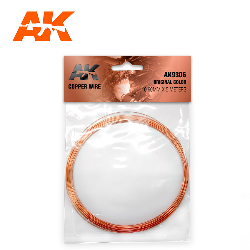 AK Interactive Copper Wire 0.60mm X 5 Meters Original Color | 8435568326736