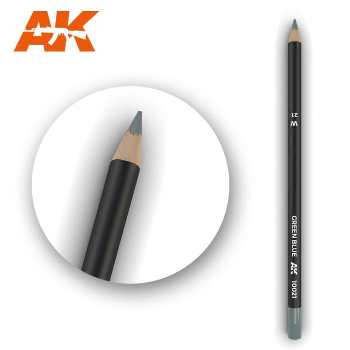 AK Interactive Weathering Pencil - Green Blue (Box - 5 Units) | 8436564929228