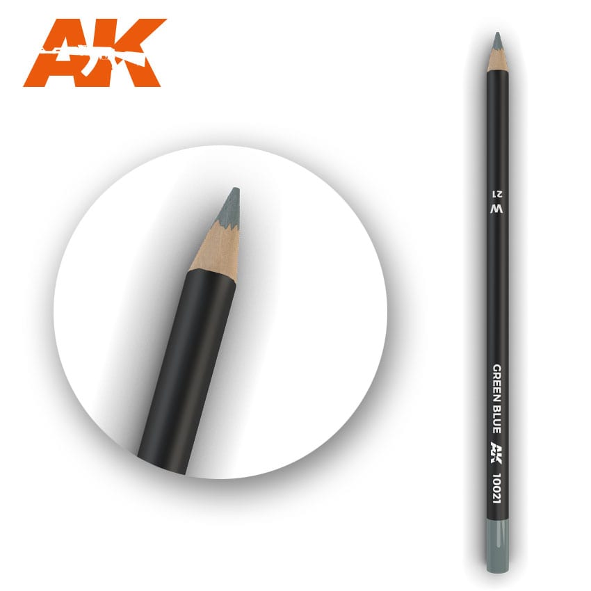 AK Interactive Weathering Pencil - Green Blue (Box - 5 Units) | 8436564929228
