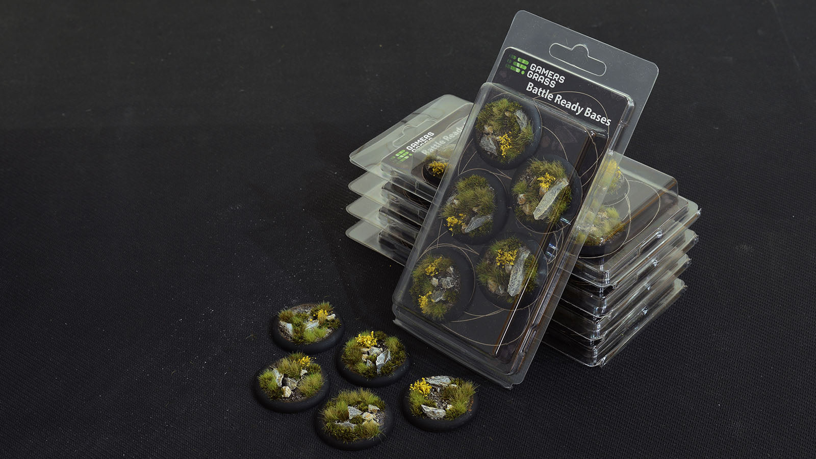 Gamers Grass Battle Ready Bases - Highland - Round Lip 40mm (x5) | 738956788542