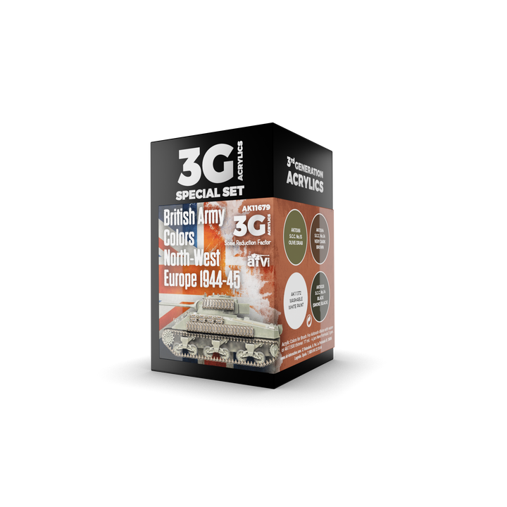 AK Interactive 3G British Army Colors North-West Europe 1944-45 | 8435568311756