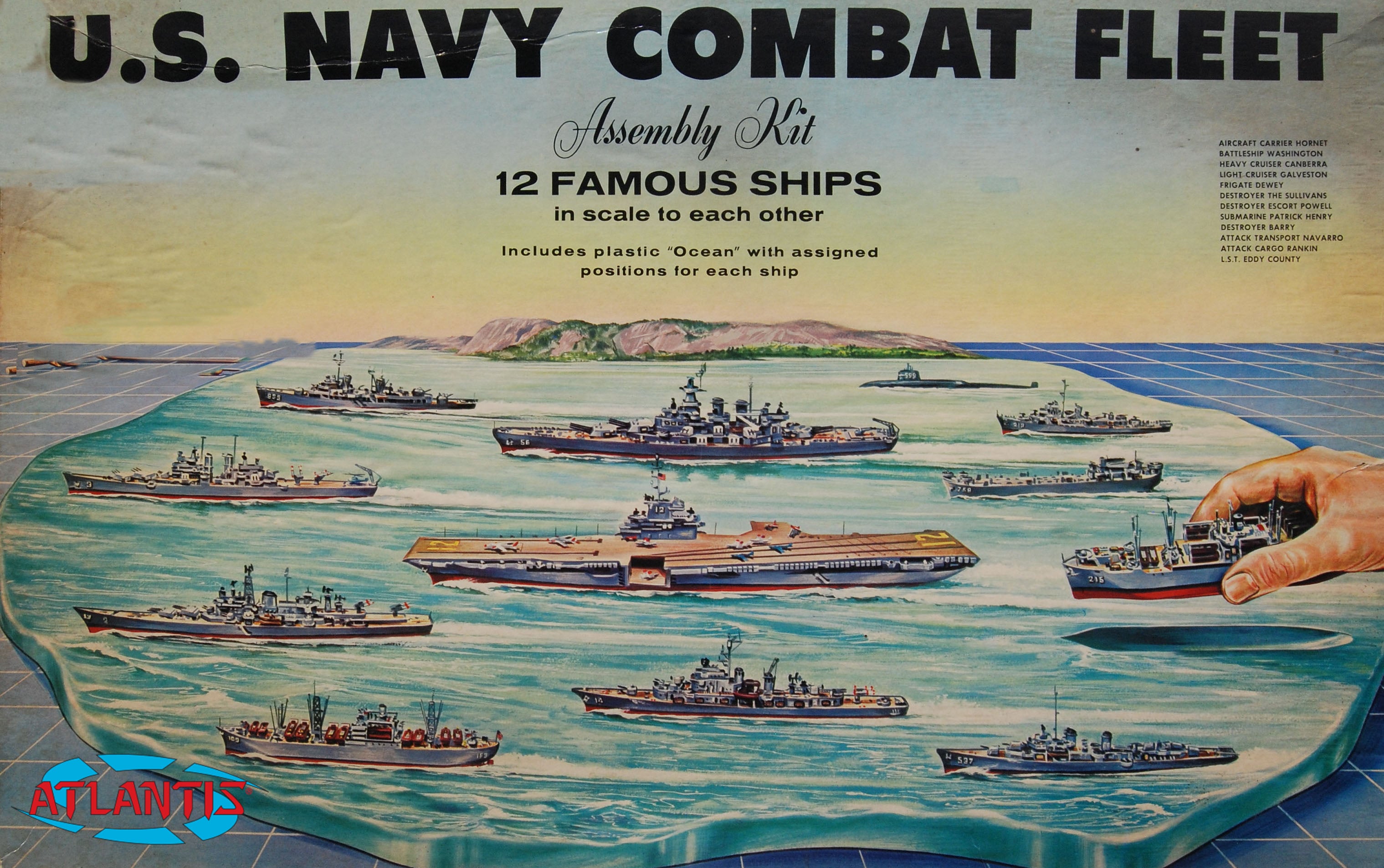 Atlantis 1/1200 US Navy Task Force Set 12 Different Ships | 850002740882