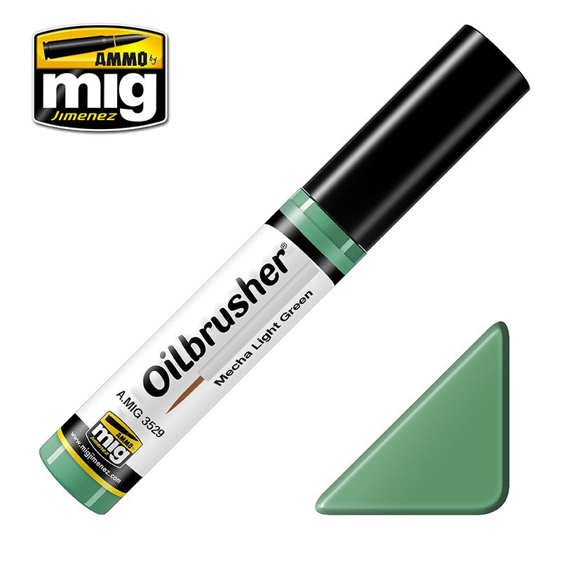 Ammo Mig Oilbrusher - Mecha Light Green | 8432074035299