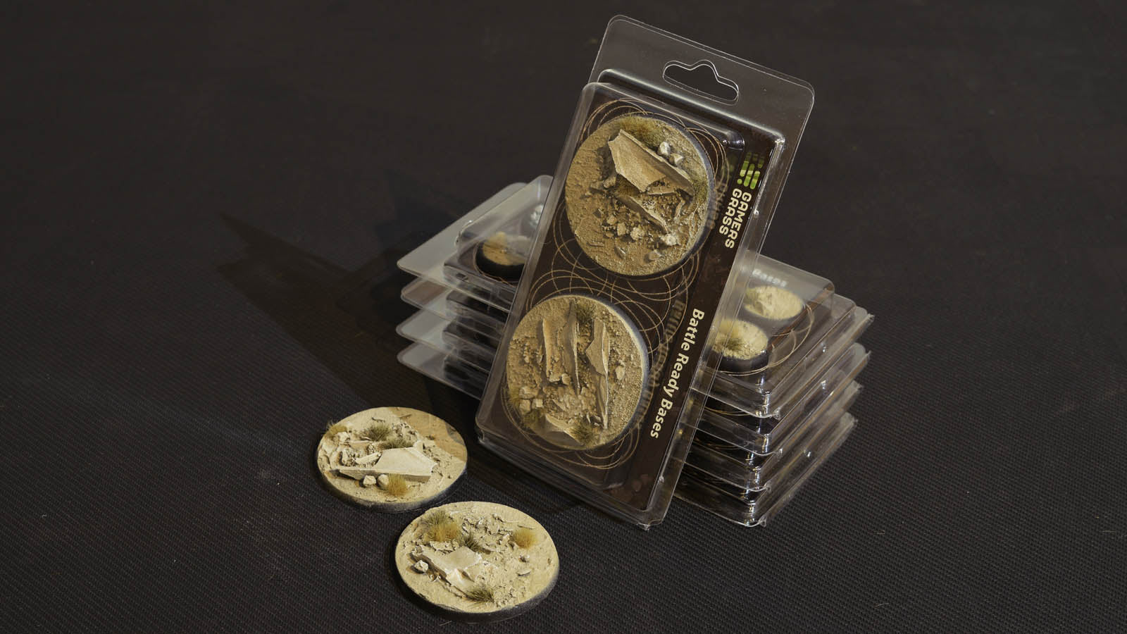 Gamers Grass Battle Ready Bases - Arid Steppe - Round 60mm (x2) | 738956788658