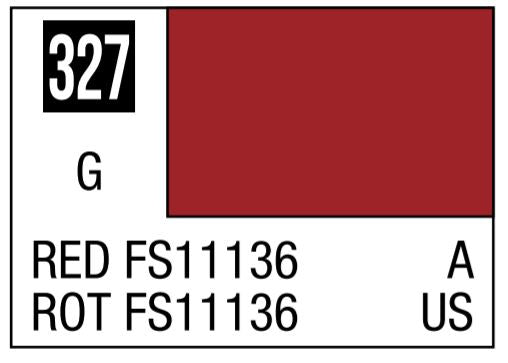 Mr Hobby Aqueous Color H327 Gloss Red FS11136 Thunderbirds 10ml Bottle | 4973028505177