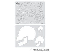 IWATA Artool Horror of Skullmaster Profile Freehand Airbrush Template by Craig Fraser | 758240138402